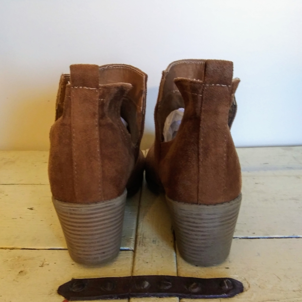 Vegan Suede Ankle Bootie - Picture 6 of 6